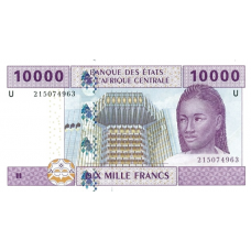 (342) Central African States (Cameroun) P210U - 10.000 Francs Year 2002